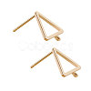 Brass Stud Earring Findings KK-BC0003-74G-1