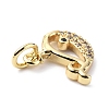 Brass Micro Pave Cubic Zirconia Charms ZIRC-F131-13G-3