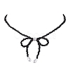 Bowknot 304 Stainless Steel Necklaces NJEW-JN04670-4