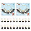 Alloy Enamel Number Charms Locking Stitch Markers AJEW-PH01457-01-1