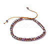 Electroplate Glass Braided Beaded Bracelets BJEW-JB04236-03-1