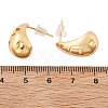 Brass Teardrop Stud Earrings EJEW-K286-08G-5