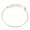 Adjustable Iron Expandable Bangle Making X-BJEW-R038-KC-2