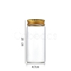 Column Glass Screw Top Bead Storage Tubes CON-WH0086-094F-02-1