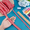 50M 2 Styles Polyester Stripe Ribbon OCOR-PH0004-92-3