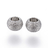Non-Tarnish 304 Stainless Steel Textured Spacer Beads LS-X-STAS-P108-04P-1