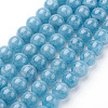 Natural White Jade Imitation Amazonite Beads Strands X-G-F364-16-8mm-2