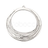 Rack Plating Brass Filigree Big Pendants KKC-T001-22P-1