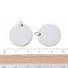 Tarnish Resistant 201 Stainless Steel Pendants STAS-S105-T637-1-20-4
