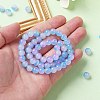 Baking Paint Imitation Jade Glass Round Bead Strands DGLA-YW0001-19A-2