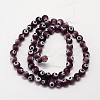 Handmade Evil Eye Lampwork Round Bead Strands LAMP-L055-8mm-04-2