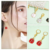 Ladybird Stitch Markers HJEW-AB00187-5