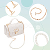 3Pcs 3 Styles ABS Plastic Imitation Pearl Purse Chains FIND-WR0009-73A-3