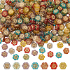 300Pcs Plating Acrylic Beads TACR-SC0001-32-1