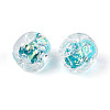 Handmade Foil Lampwork Beads Strands FOIL-T008-04C-3
