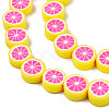 Handmade Polymer Clay Bead Strands CLAY-R069-01L-A03-3