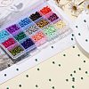 180G 15 Colors Baking Paint K9 Glass Seed Beads SEED-JQ0003-01C-4mm-4