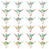 24Pcs 6 Styles Alloy Enamel Pendants ENAM-TA0002-51-3