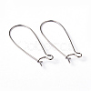 Brass Hoop Earrings Findings Kidney Ear Wires EC221-1