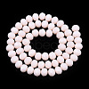 Opaque Solid Color Glass Beads Strands EGLA-A034-P8mm-D33-3