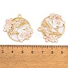 Rack Plating Alloy Enamel Pendants FIND-A040-05B-03G-3