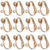 46Pcs Brass Clip-on Earring Converters Findings KK-SC0003-68-1