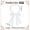 2Pcs Plastic Bead Snow Boot Decoration FIND-GF0009-08B-2