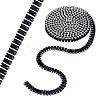 Brass Micro Pave Black Cubic Zirconia Chains CHC-WH0022-002P-6