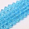 Imitate Austrian Crystal Bicone Glass Beads Strands GLAA-F029-3x3mm-19-1