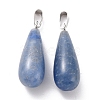 Dyed & Heated Natural Blue Aventurine Pendants G-F707-21-2
