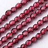 Natural Garnet Bead Strands X-G-K145-F-3mm-A-1