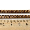Electroplated Synthetic Non-magnetic Hematite Beads Strands G-K361-A05-02-4