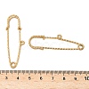 304 Stainless Steel Safety Pins Brooch Findings STAS-K252-11D-G-3