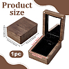 Wood Pendant Storage Magnetic Boxes with Mirror Inside CON-WH0085-243-2