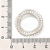 Brass Clear Cubic Zirconia Linking Rings KK-M312-30P-3