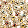 40Pcs 4 Colors Alloy Enamel Pendants ENAM-CJ0002-52-5