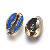 Electroplated Cowrie Shell Beads X-BSHE-G019-01G-G-2