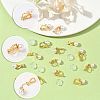 24Pcs Brass Clip-on Earring Findings KK-SC0006-68B-3