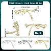 30Pcs 3 Colors Alloy Pendants FIND-SC0021-09-2