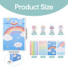 12Pcs 4 Styles Rainbow Print Kraft Paper Gift Bags AJEW-TA0003-38-3
