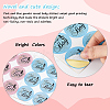 2 Sheets 2 Colors Gold Stamping Round Dot Paper Sealed Decorative Stickers STIC-WH0004-19-3