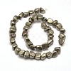 Natural Pyrite Nuggets Beads Strands X-G-I125-82-2