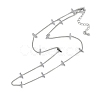 Rack Plating Brass Twisted Chain Necklaces for Women NJEW-K382-15B-P-1