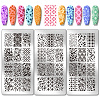 Stainless Steel DIY Nail Art Templates MRMJ-WH0092-103-1