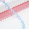 Transparent Glass Beads Strand GLAA-F112-01F-2