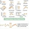 Mixed Shapes Brass Stud Earring Findings KK-FH0003-75-2