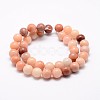 Natural Pink Aventurine Bead Strands G-P257-05-10mm-2