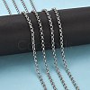Tarnish Resistant 304 Stainless Steel Rolo Chains STAS-O076-16-5