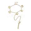 Iron Butterfly Ring Bracelet BJEW-C054-03G-2