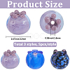 15Pcs 3 Colors Handmade Lampwork Beads LAMP-SC0001-80-2
